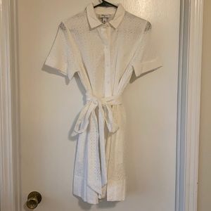 NWT Eyelet Shirt Dress